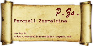 Perczell Zseraldina névjegykártya